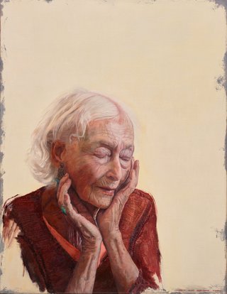 AGNSW prizes Andrew Lloyd Greensmith The inner stillness of Eileen Kramer, from Archibald Prize 2017
