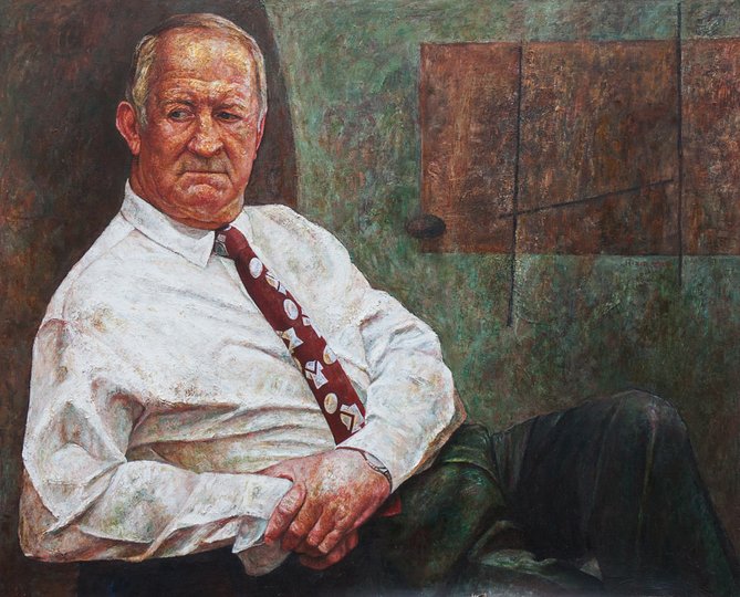 AGNSW prizes Huihai Xie Jonny Raper – a living legend, from Archibald Prize 2000