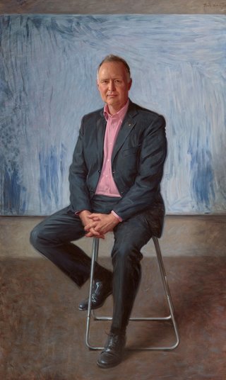 AGNSW prizes Paul Newton Portrait of Rupert Myer AO, from Archibald Prize 2017