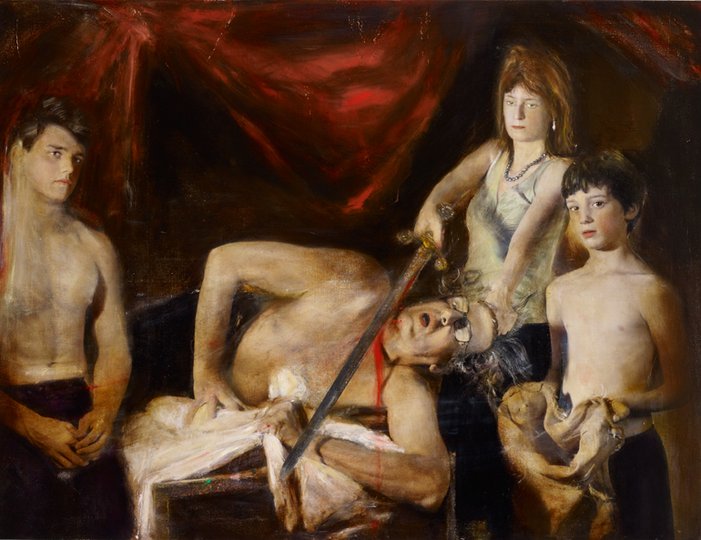 AGNSW prizes Rodney Pople Artist and family (after Caravaggio), from Archibald Prize 2011