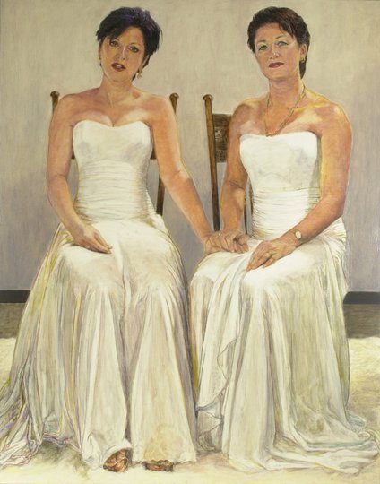 AGNSW prizes Jenny Sages Jackie and Kerryn, from Archibald Prize 2001