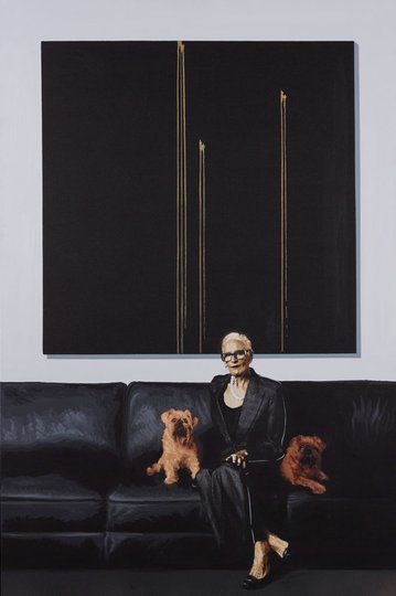 AGNSW prizes Luke Cornish Cato, Callie and Comet, from Archibald Prize 2019