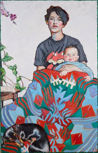 AGNSW prizes Loribelle Spirovski Meg and Amos (and Art), from Archibald Prize 2019