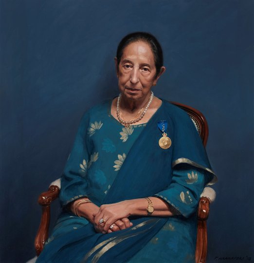 AGNSW prizes Tsering Hannaford Mrs Singh, from Archibald Prize 2019