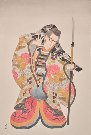 AGNSW prizes Yoshio Honjo Yumi Stynes as onna-musha (female samurai), from Archibald Prize 2022