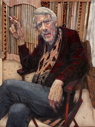 AGNSW prizes Noel Thurgate Homage to Peter Powditch, from Archibald Prize 2017
