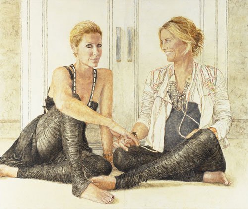 AGNSW prizes Jenny Sages Heidi and Sarah-Jane ‘parallel lives’, from Archibald Prize 2009