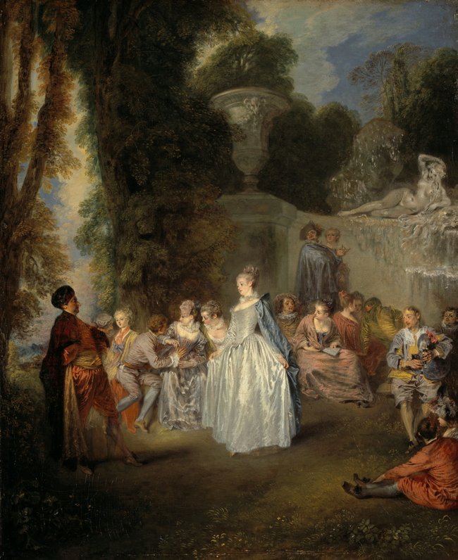 Jean-Antoine Watteau *Venetian pleasures (Fête vénitinennes)* 1718–19, oil on canvas